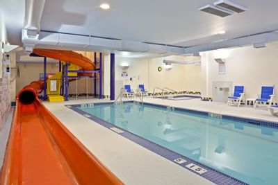 indoor pool with slide