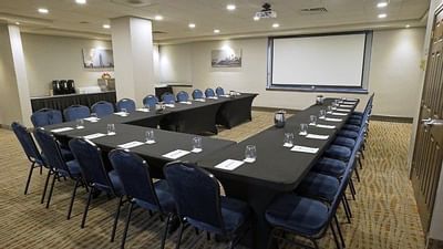 U-shaped table arrangement at Embassy Hotel & Suites