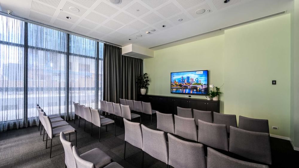 Theatre-style seating in Guilford Lane 2 at Melbourne Central