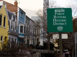 Foggy Bottom Historic District sign, Kellogg Conference Center