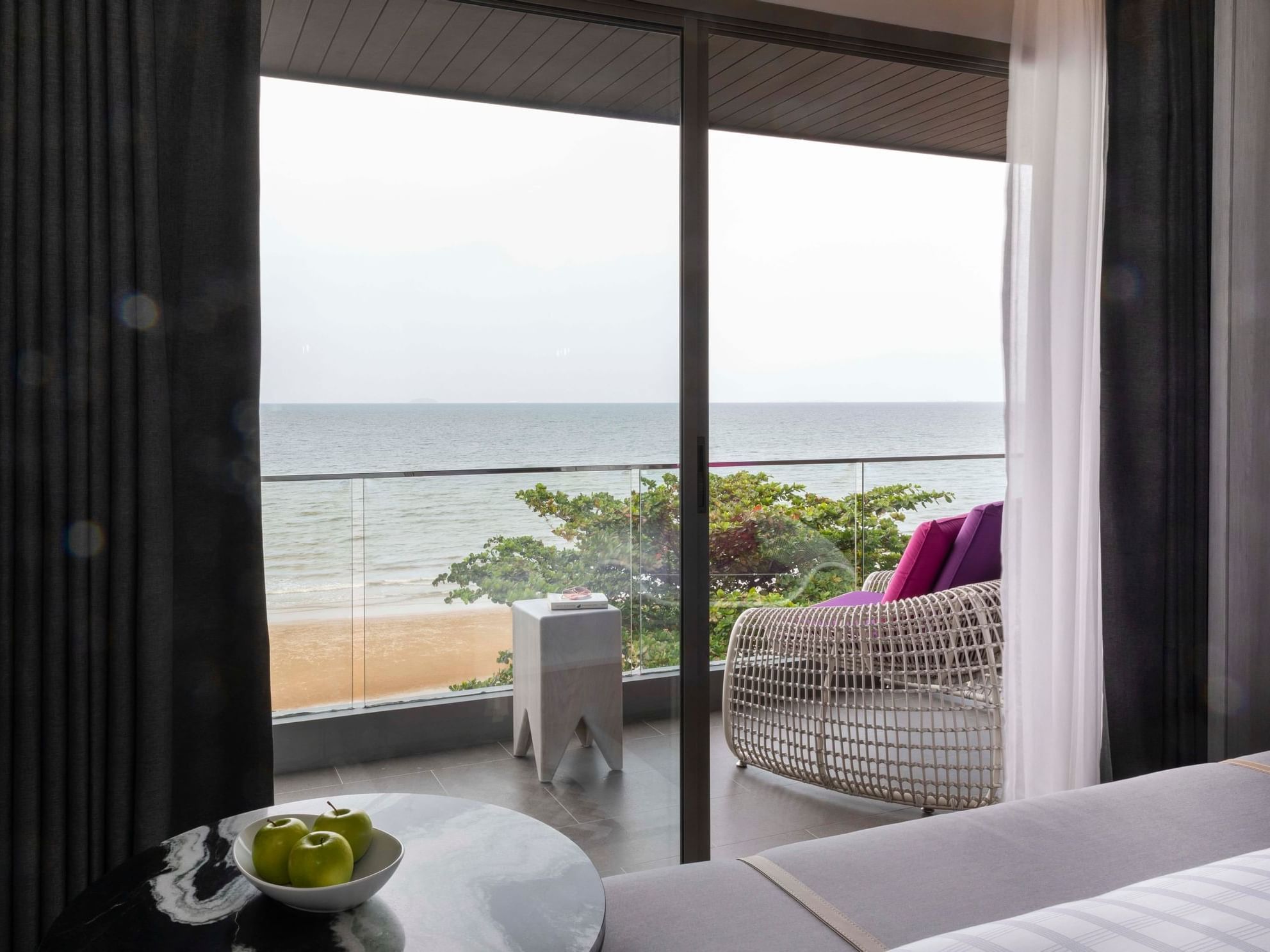Deluxe Panoramic Seaview room terrace at U Hotels and Resorts