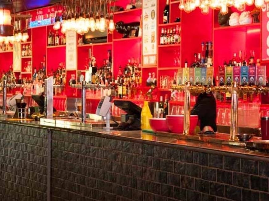 Alcohol counter of Asian Beef cafe near Brady Central Melbourne