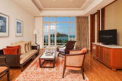 Living area of the Countess Suite3 at Danna Langkawi Hotel