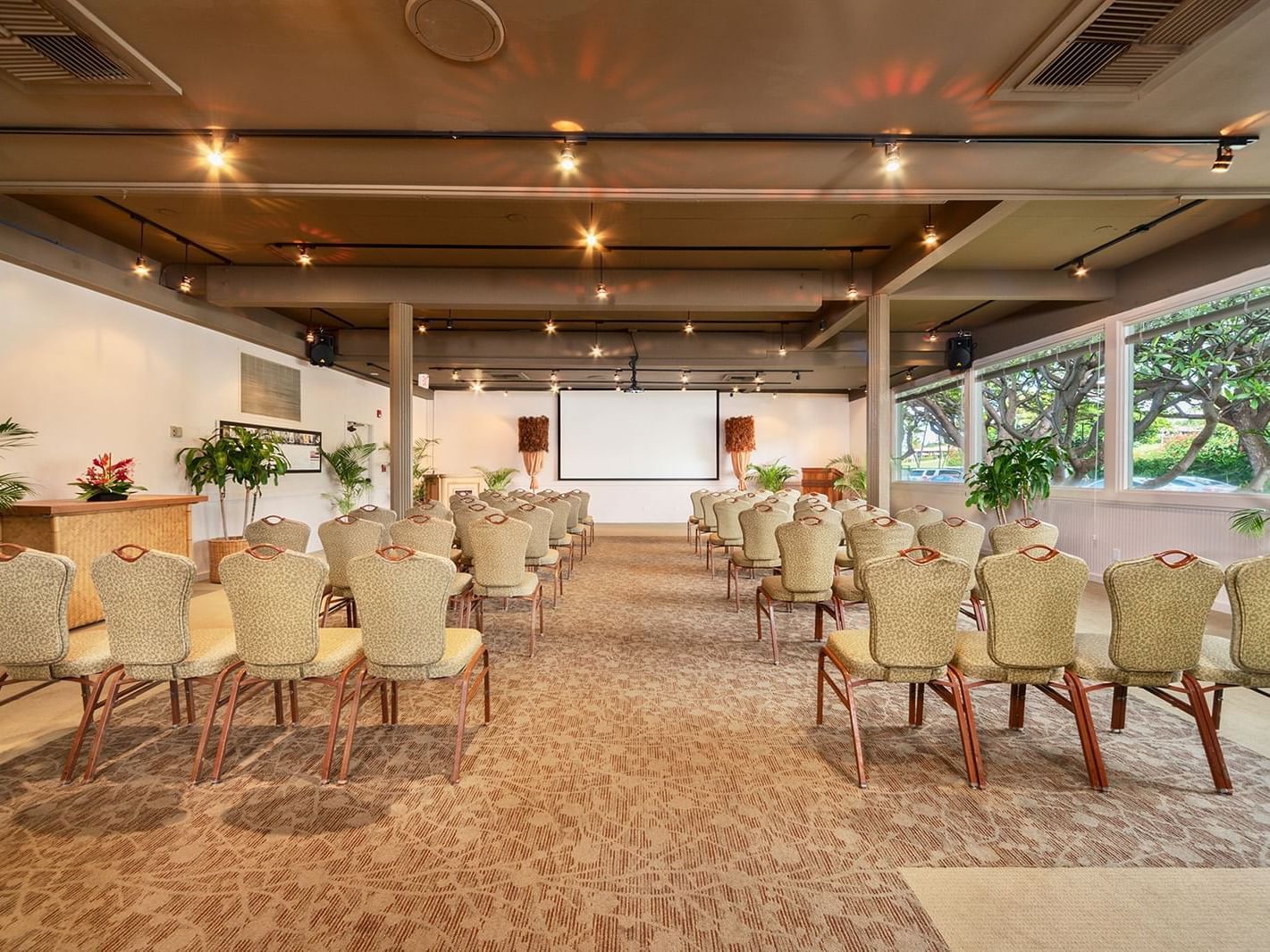 Interior of the Ohana Room at Ka'anapali Beach Hotel Hawaii