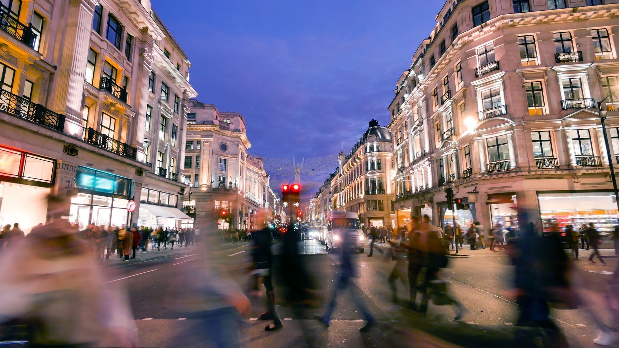 Busy shot of Oxford Street