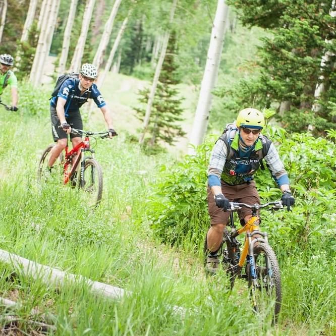 friends biking