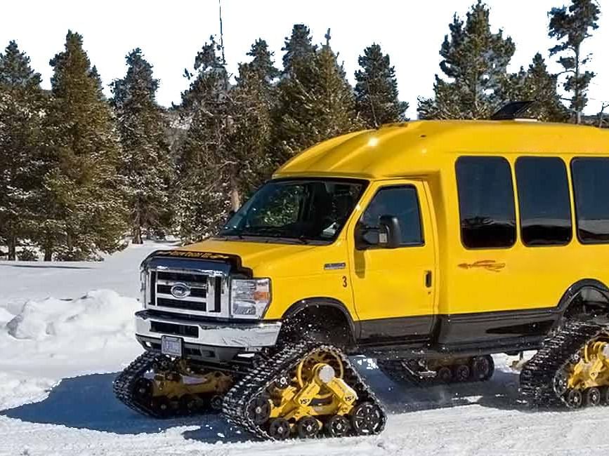 Yellowstone in Snow coach Tour near Hotel Jackson