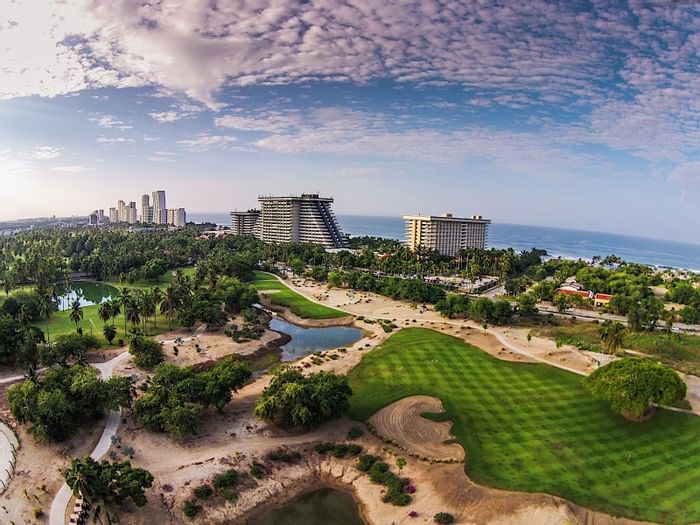 View of Princess Mundo Imperial and golf course from the sky