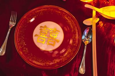 Closeup of a Table Set up at Goodwood Park Hotel Singapore