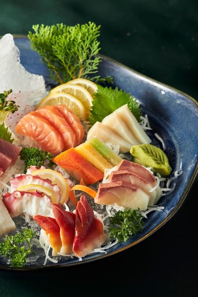 Close-up of Sashimi served at Hanoi Daewoo Hotel