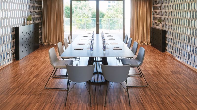 Conference table set-up in a Meeting Room, Falkensteiner Hotels