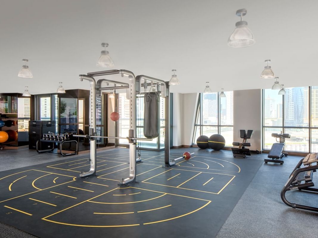 Fully equipped Gymnasium at Paramount Hotel Dubai