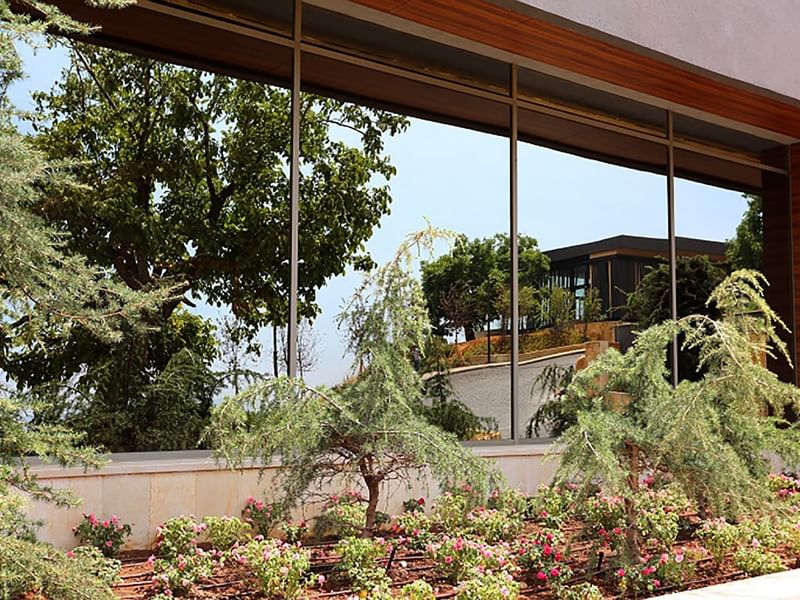Lobby Chimney Bar Facade at Mist Hotel & Spa