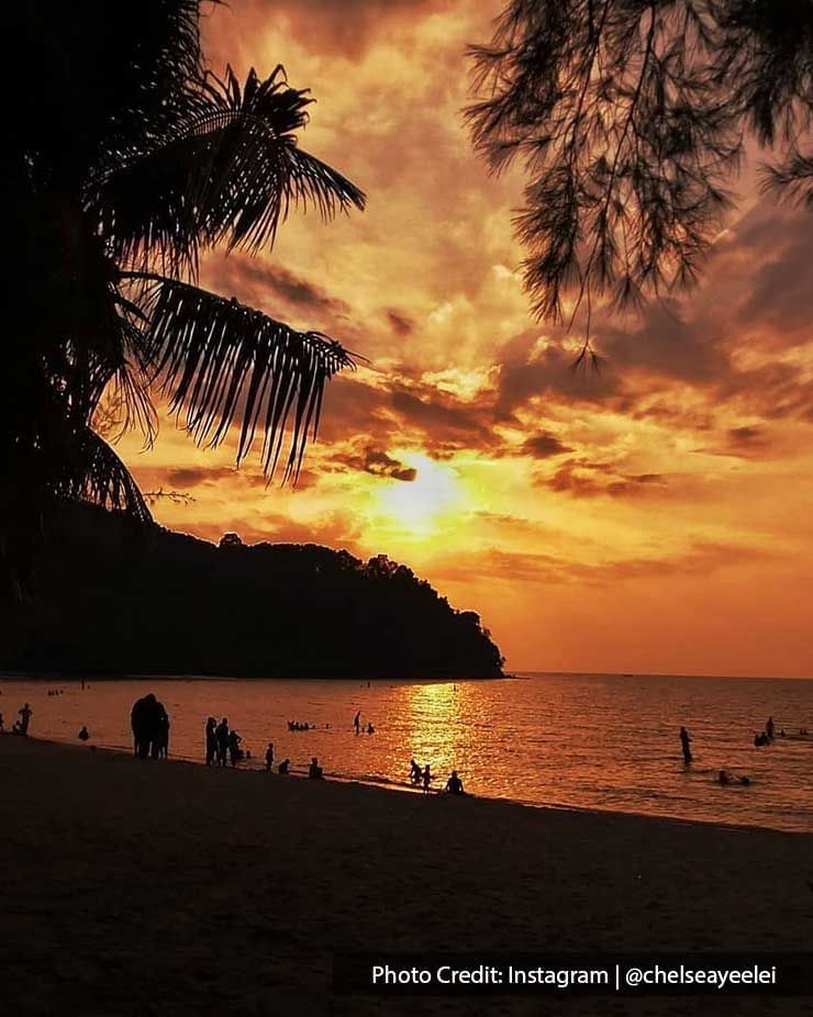 Sunset view at Blue Lagoon Beach - Lexis Port Dickson