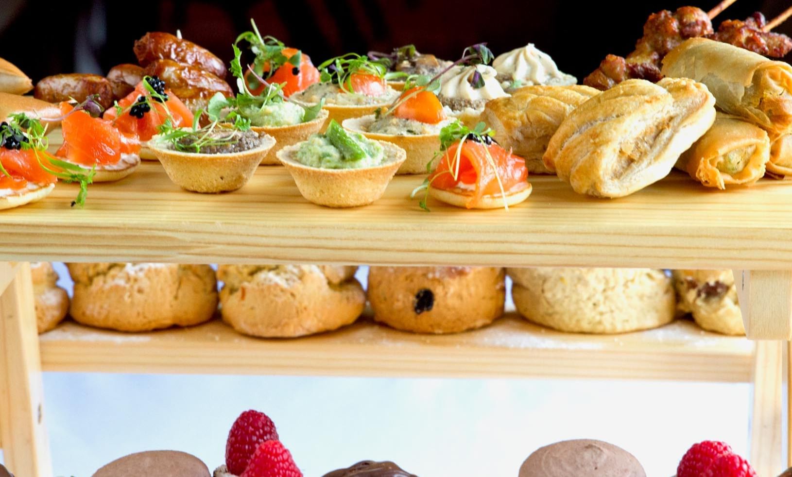 Celebration tea at Barn Hotel Ruislip near London