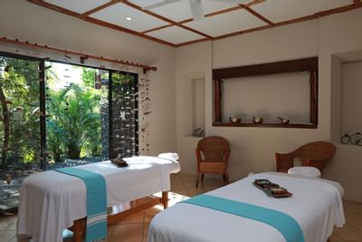 2 treatment beds in Nanku Wellbeing Spa at Punta Islita Hotel