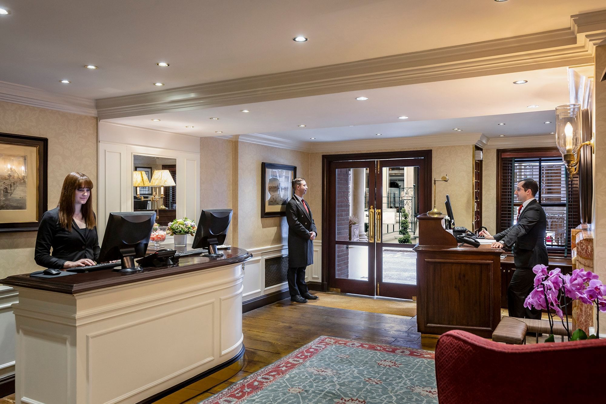 The Capital Hotel Reception and Concierge Desk
