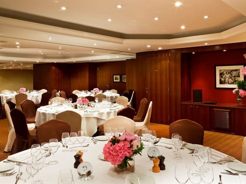 Banquet type event room setup at Warwick Paris Champs Elysées