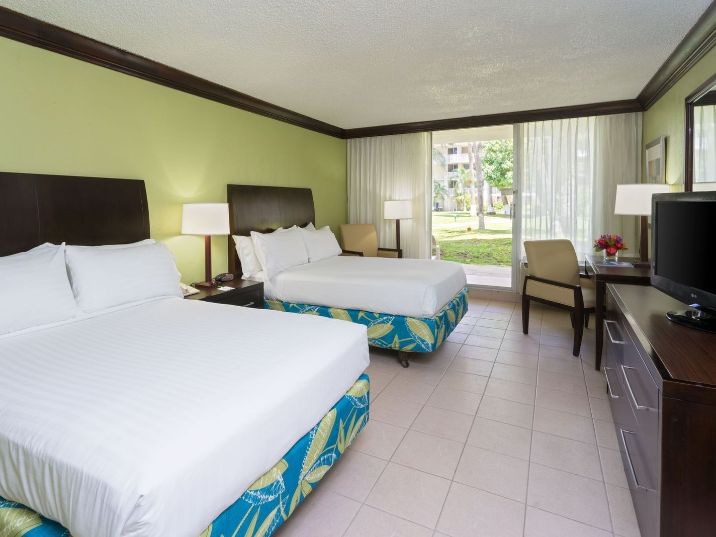 Double beds in a Standard room at Holiday Inn Montego Bay