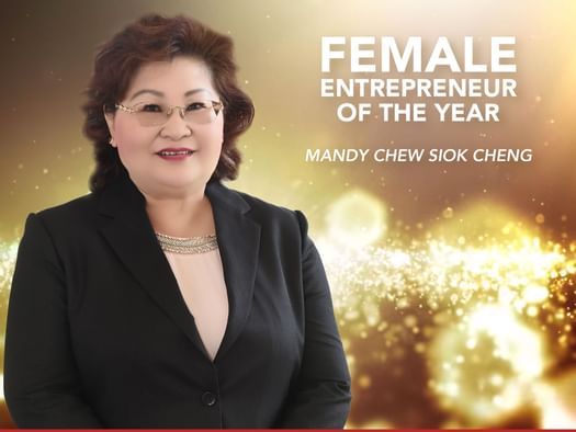 Female Entrepreneur of the Year won by Mandy Chew Siok Cheng