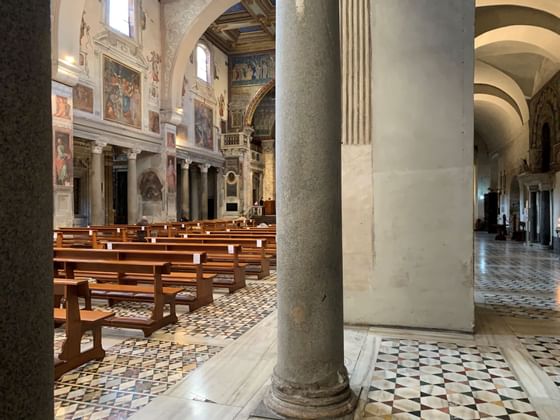 Interior of Basilica of Saint Praxedes near Bettoja Hotels Group