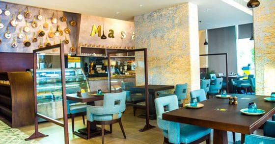 Interior of Masa Turkish Eatery at Mena ApartHotel Albarsha
