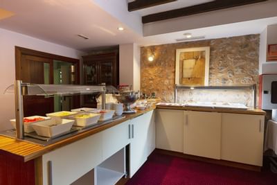 Breakfast buffet at Gran Hotel Sóller in Sóller, Majorca
