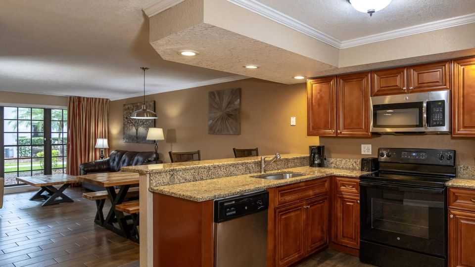 Kitchen Area in One-Bedroom Accessible Suite, Legacy Vacation Resorts