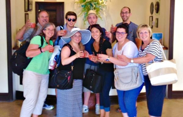 People posing for a picture at The Somerset On Grace Bay
