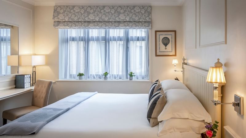 Interior of the Studio Apartment Bedroom at Capital Hotel