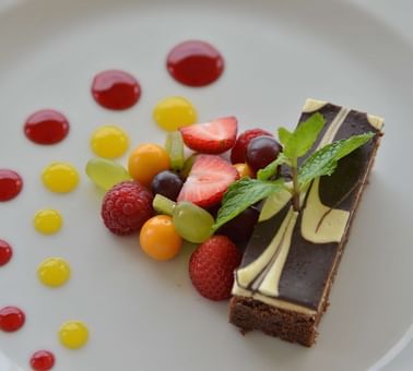 A Vibrant dessert served in the hotel at Polana Serena Hotel