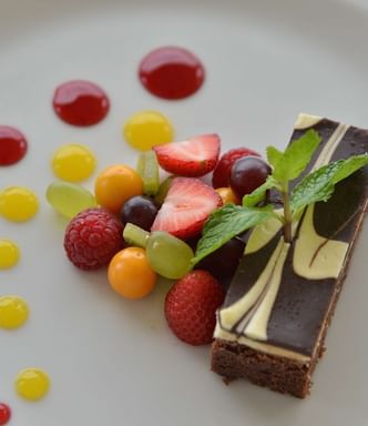 A Vibrant dessert served in the hotel at Polana Serena Hotel