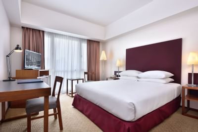 Interior of the Deluxe bedroom at Hotel Capitol Kuala Lumpur
