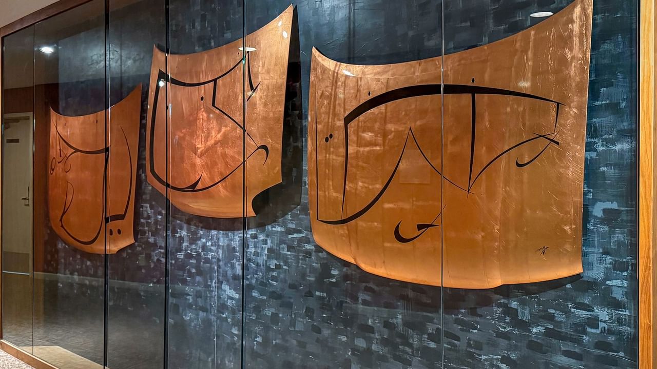 Art features in our hotel lobby