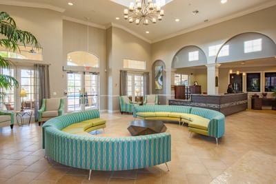 Seating in club house