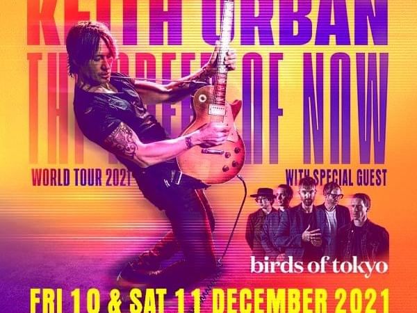 Keith Urban concert poster near Pullman Melbourne on the park