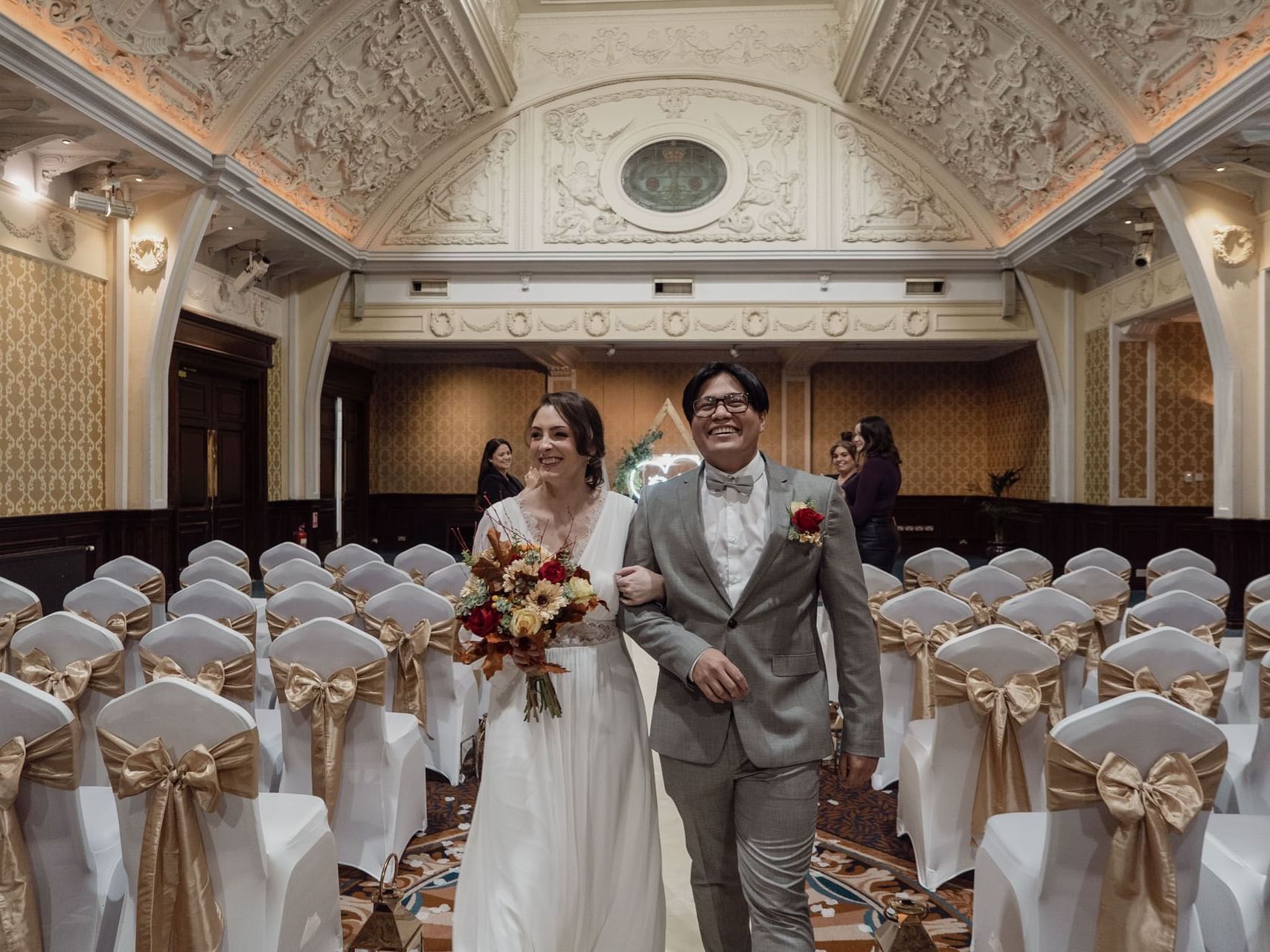 Couple walking happily at The Imperial Hotel  Blackpool