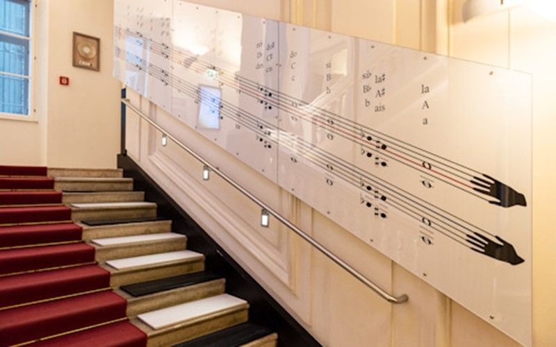 Treppe im Musikhaus in Wien