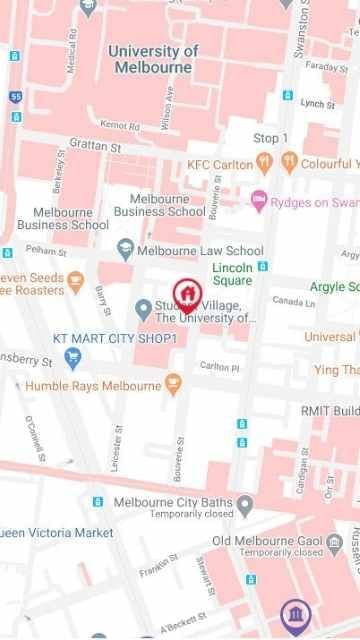 Student Living D1 Map