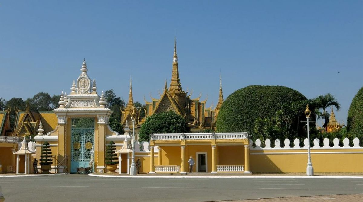 Royal Palace Front Gate near Sunway Hotel Phnom Penh