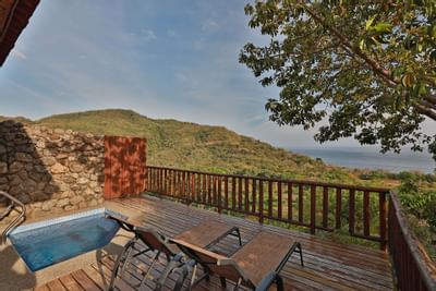 Balcony jacuzzi in Junior Suite-terrace at Punta Islita Hotel