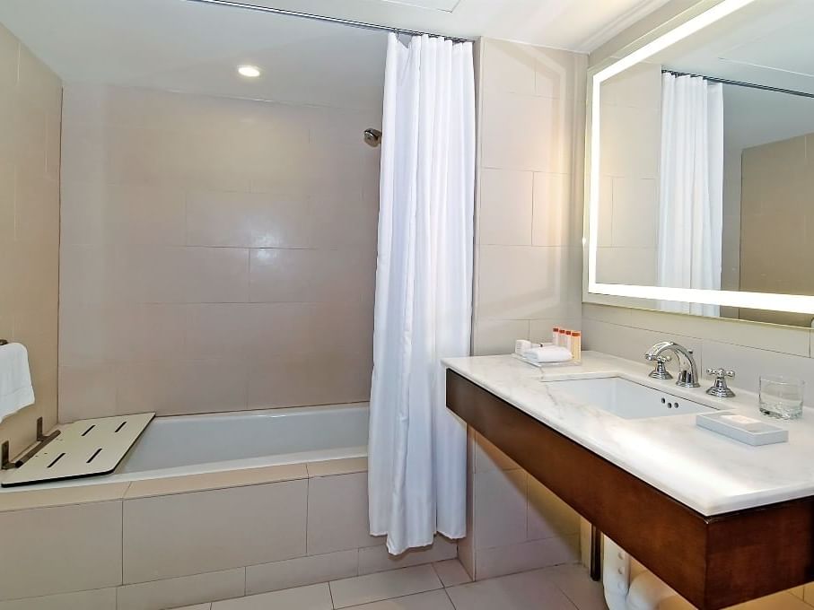 washroom with a Bath tub at Junior Suite at Condado Plaza