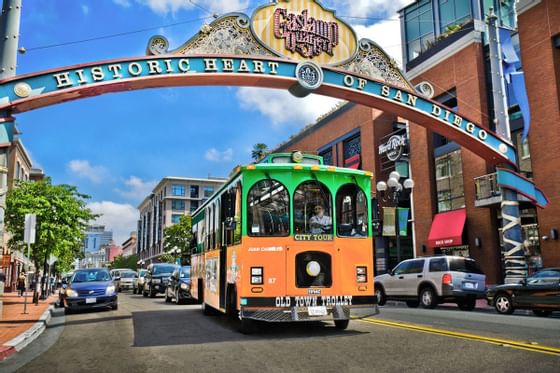 Trolley Bus Tour service near Horton Grand Hotel