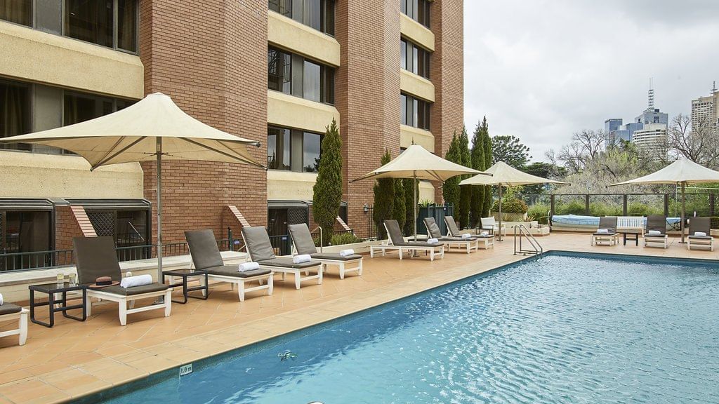 Out door pool at the pullman melbourne on the park