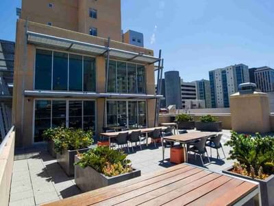 UniLodge Metro Adelaide Rooftop terrace