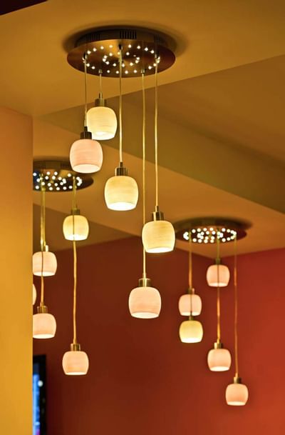 Modern Lamps of the bar