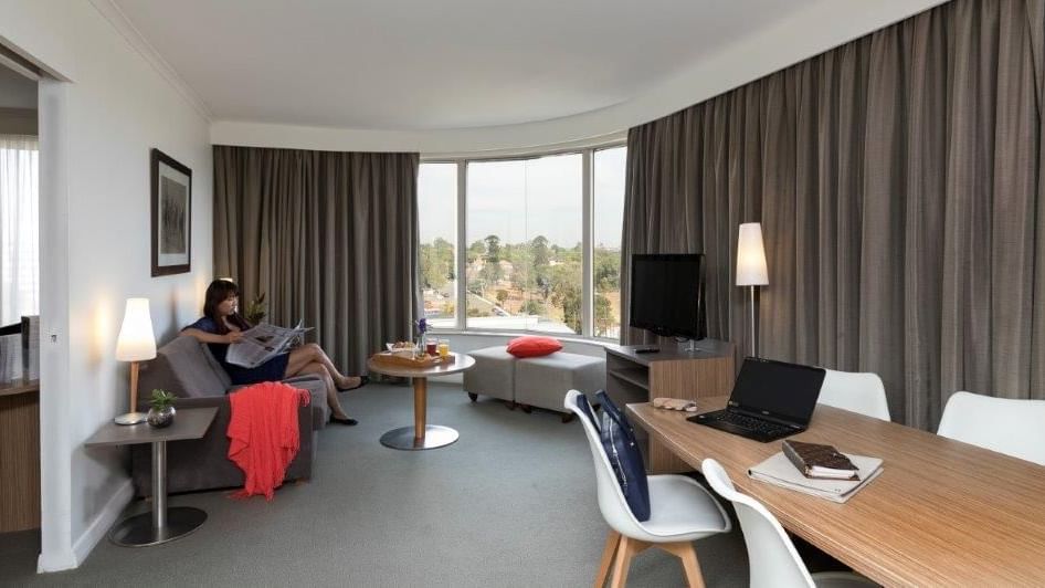 View of King Executive Spa Suite at Mercure Sydney Parramatta