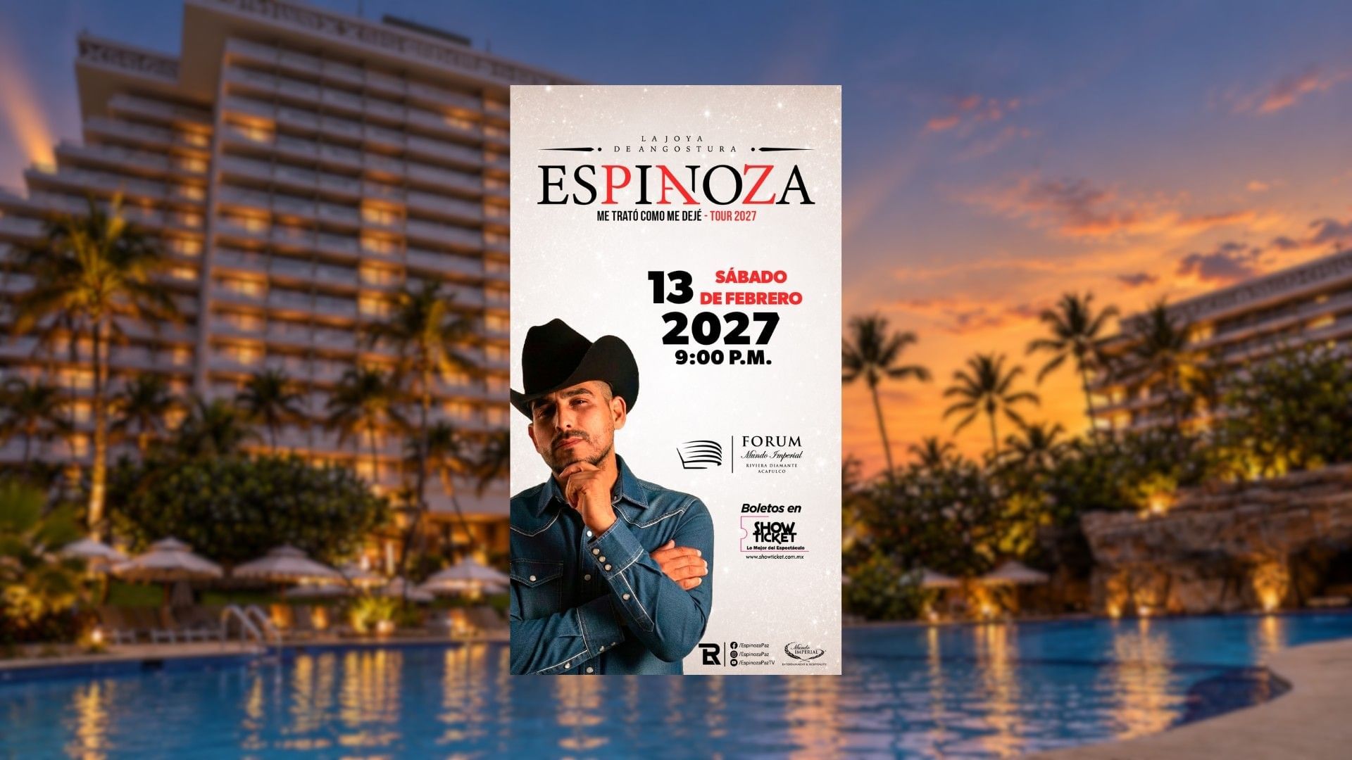 Hospedaje + Concierto Espinoza Paz