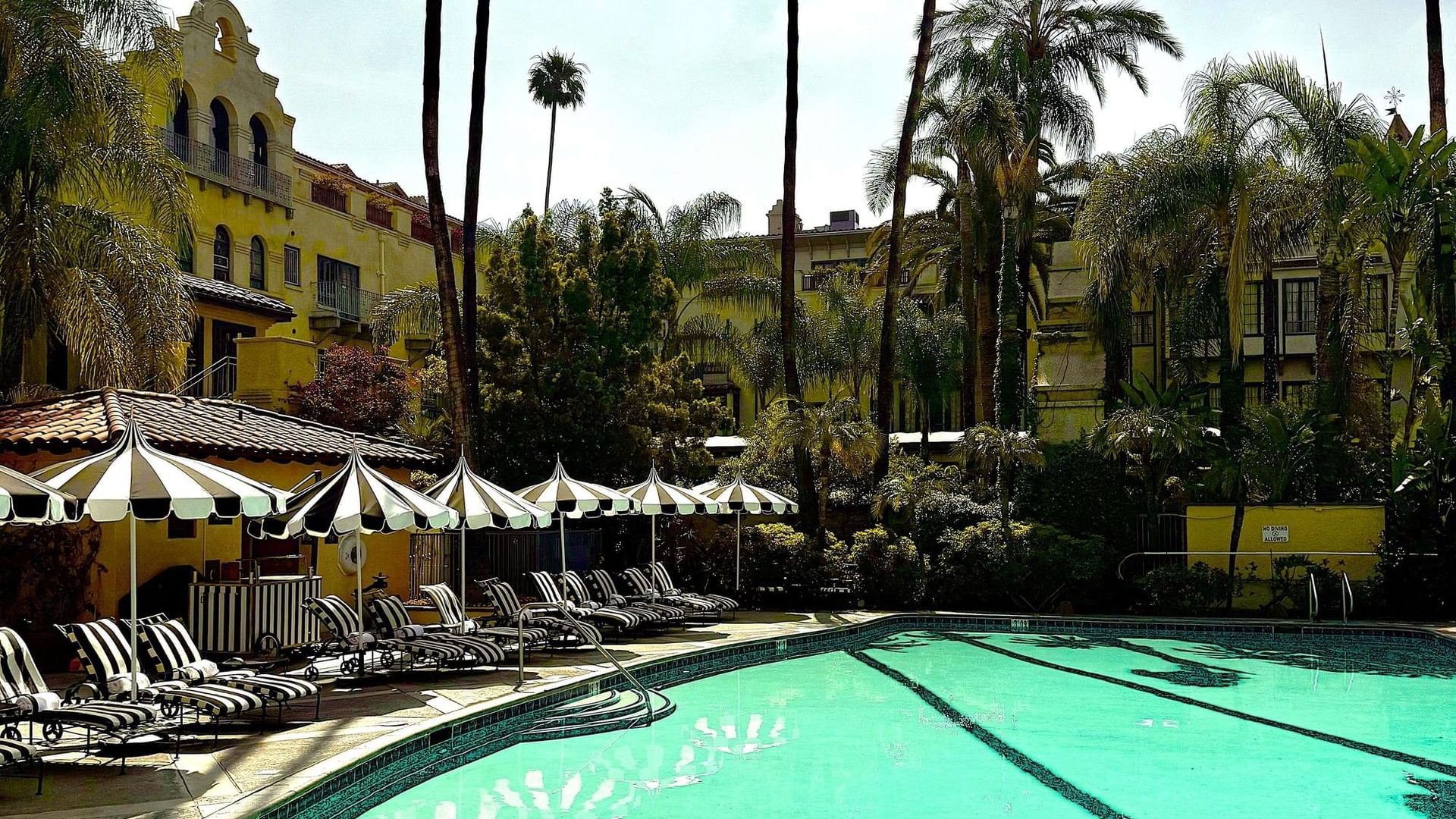 Pool in the winter season