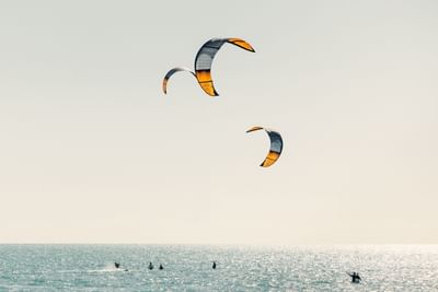 People kiteboarding near H2O Life Style Resort